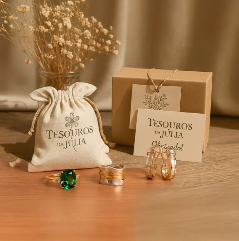 Anel Vintage Dourado e Prateado